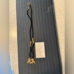 Gold and Black Frog Pendant Necklace